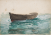 Hemy, Charles Napier RA RWS (1841-1917): Unfinished boat study, Pencil, watercolour and gouache, 25.3 x 35.4 cms. Presented by Quinn, Priscilla.