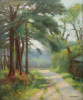 John T.Richardson (c.1861-1942): Path from Cuckoo Mills to Swanpool, Falmouth, signed and dated 1909, oil on canvas, 61 x 51 cms. Back accession.