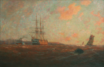 Ingram, William Ayerst (1855-1913): The Home Port, Falmouth, signed and dated 1912, oil on canvas, 158 x 218 cms. Presented by G.F.G.Pollard Esq.
