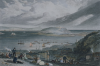 Turner, Joseph Mallord William RA (1775-1851): Falmouth Harbour, Cornwall, engraver: Cooke, William Bernard, dated 1818, inscribed with title and artist on plate, Coloured line engraving, Part VI, R98, Image size: 157 x 239mm ,  Plate mark size: 229 x 304mm,  Sheet size: 282 x 424mm.