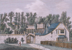 Unknown artist: Arwenacke House, Falmouth, Cornwall, engraver: Sparrow, publisher: Hooper, S., dated 1786, engraving, 15.3 x 20 cms.