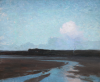 Osborn(e), William Evelyn (1868-1906): Hayle Flats, signed, signed 'W.Osborne' and inscribed 'To A.M.T.', oil on canvas, 51 x 61 cms. Presented to the Corporation of Falmouth in 1923 by Alfred A. de Pass, in memory of his sons.