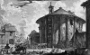 Piranesi, Giovanni Battista (1720-1778): Veduta del Tempio di Cibele a Piazza della Bocca della Verita from Vedute di Roma (Views of Rome) 1758, engraving, 43.5 x 63.5 cms. Presented to the Corporation of Falmouth in 1923 by Alfred A. de Pass, in memory of his sons.