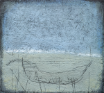 Trigg, John (born 1943): Boat, signed and dated 2001, inscribed on reverse, oil on canvas, 46.5 x 52 cms. Presented by the artist in 2002.