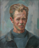 Szegedi-Szuts, Istvan (1892-1959): Self portrait, signed and dated 1942, oil on canvas, 56 x 46 cms. Presented by Michael Snow in 2004.