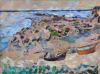 Thomas, Martina (1924-1995): Cape Cornwall, 46 x 51 cms. Presented by Eric James Mellon NDD/Hon Fellow CPA in 2004.