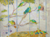 Thomas, Martina (1924-1995): Parrots at Birdworld, signed and dated 1989, oil on canvas, 46 x 61 cms. Presented by Eric James Mellon NDD/Hon Fellow CPA in 2004.