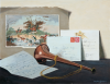 Jameson, Daphne (born 1942): The Hunting Horn, signed, oil, 33.5 x 43.5 cms. Presented by Daphne Jameson in 2004.