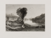 Turner, Joseph Mallord William RA (1775-1851): Trematon Castle, Cornwall, engraver: Wallis, Richard, publisher: Heath, Charles and Jennings, Robert, dated 1830, line engraving, Part 10 No.4, R246, Image size: 168 x 236mm ,  Plate mark size: 240 x 315mm,  Sheet size: 394 x 560mm.