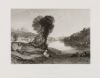 Turner, Joseph Mallord William RA (1775-1851): Trematon Castle, Cornwall, engraver: Wallis, Richard, publisher: Heath, Charles and Jennings, Robert, dated 1830, Line engraving, Part 10, No.2, R246, Image size: 168 x 236mm,  Plate mark size: 240 x 315mm,  Sheet size: 394 x 560mm.