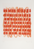 Smith, Richard (born 1931): Warp and Weft: Signature Piece, printer: Stoneman, Hugh (1947-2005), publisher: Stoneman Graphics, signed and dated 1997, aquatint (B.A.T), 57.7 x 46 cms. The Art Fund Hugh Stoneman Archive
 We will credit the artist at all times.