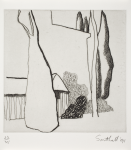 Southall, Andrew: From Black and White of Brick and Bark, printer: Stoneman, Hugh (1947-2005), publisher: The Print Centre, signed and dated 1991, etching (number 23 of an edition of 35), 45.5 x 38.2 cms. The Art Fund Hugh Stoneman Archive
 We will credit the artist at all times.