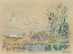Dufy, Raoul (1877-1953): Landscape with sun, signed, pochoirs in colour, 28.2 x 38 cms. Given by Mrs Naomi G. Weaver through the Art Fund. © ADAGP, Paris and DACS, London 2010.