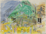 Dufy, Raoul (1877-1953): The farm, signed, pochoirs in colour, 28.2 x 38 cms. Given by Mrs Naomi G. Weaver through the Art Fund. © ADAGP, Paris and DACS, London 2010.