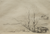 Munch, Edvard (1863-1944): Landschaft - Norwegian landscape, 1908, publisher: Cassirer, Paul, signed, etching, 22 x 16.5 cms. Given by Mrs Naomi G. Weaver through the Art Fund. © Munch Museum/Munch - Ellingsen Group, BONO, Oslo/DACS, London 2010.