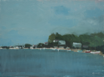 Bickford, Michael (born 1939): Point on the river Fal, 2009, signed, oil on panel, 30 x 40.5 cms.