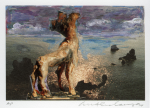 Abrahams, Ivor RA (1935-2015): La Mediterranee (10 of a set of 16), signed and dated 1994, lithograph with ceramic maquette (artist's proof), 33.4 x 42.2 cms. Presented by Professor Ivor and Evelyne Abrahams.