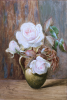 Genn, Ellen (1827-1897): Roses, signed and dated 1884, watercolour, 26.5 x 18 cms. Presented by Jill Armitage-Lewingdon in memory of Joan Rhodes (nee Armitage).