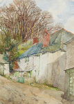 Pennington, George Farquhar (1872-1961): Myrtle Cottage, St Mawes, signed, watercolour, 39 x 28 cms. Presented by Dower, Agnes.