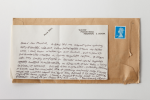Lanyon, Andrew (born 1947): Letter from Lanyon - 'Eleven, Manor Road, Paignton, S. Devon', signed, letter and envelope, letter: 10.3 x 18 cms. New Expressions 2 supported by MLA Renaissance South West and the National Lottery through Grants for the Arts. Commission.