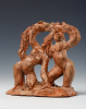 Abrahams, Ivor RA (1935-2015): Two entwined figures as featured in La Mediterranee, ceramic maquette, 13 cms. Presented by Professor Ivor and Evelyne Abrahams.