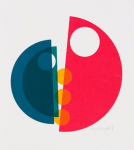 Lanyon, Amy : Untitled 6, signed and dated 2014, screenprint, 27 x 39.2. Designed exclusively for Falmouth Art Gallery with funding from Arts Council England. Commission.
