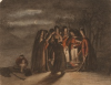 Tuke, Henry Scott, RA RWS (1858-1929): The Burial of Sir John Moore, April 1876, signed and dated 1876, inscribed SKULL xxx, watercolour, 17.6 x 22.6 cms. RCPS Tuke Collection. Loan.