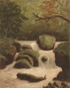 Tuke, Henry Scott, RA RWS (1858-1929): By Fountain, Shade and Rill, November 1876, signed and dated 1876, inscribed By Fountain shade and rill. Lycidas subject for November 1876, watercolour, 22.5 x 17.6 cms. RCPS Tuke Collection. Loan.