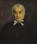 Tuke, Henry Scott, RA RWS (1858-1929): Portrait of Anna Maria Fox, signed and dated 1897, oil on canvas, 76 x 51 cms. RCPS Tuke Collection. Loan.