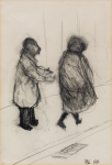 Dyson, Julian (1936-2003): Untitled, signed and dated 1985, charcoal on paper, 29 x 19.8 cms. Presented by Pye, Brenda. Bequest.