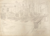 Hemy, Charles Napier RA RWS (1841-1917): Church Interiors, Pencil on paper, 25.5 x 35.5 cms. Presented by Quinn, Priscilla.