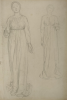 Hemy, Charles Napier RA RWS (1841-1917) attributed to : Figure studies, Pencil on paper, 25.5 x 35.5 cms. Presented by Quinn, Priscilla.